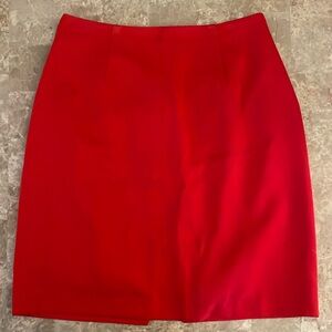 Vintage Marnie West Red Pencil Skirt